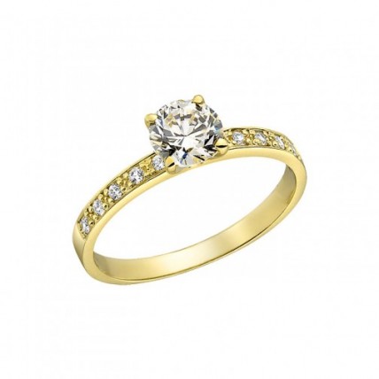 Δαχτυλίδι Χρυσό 14K (RI463 - RY156)